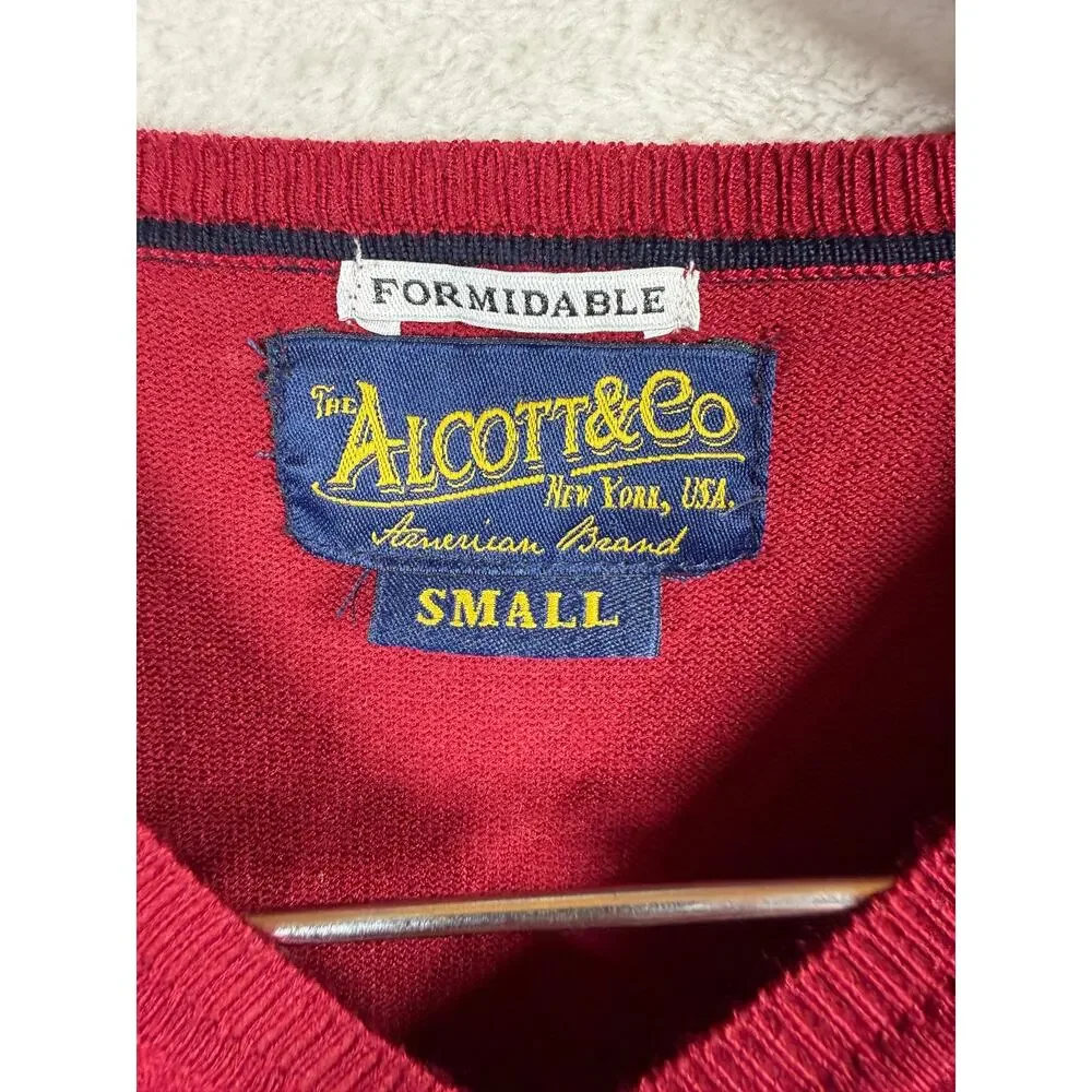 Lot of 3 Mens Size Small LS Sweaters (J.Crew Banana Republic Alcott) Cotton
